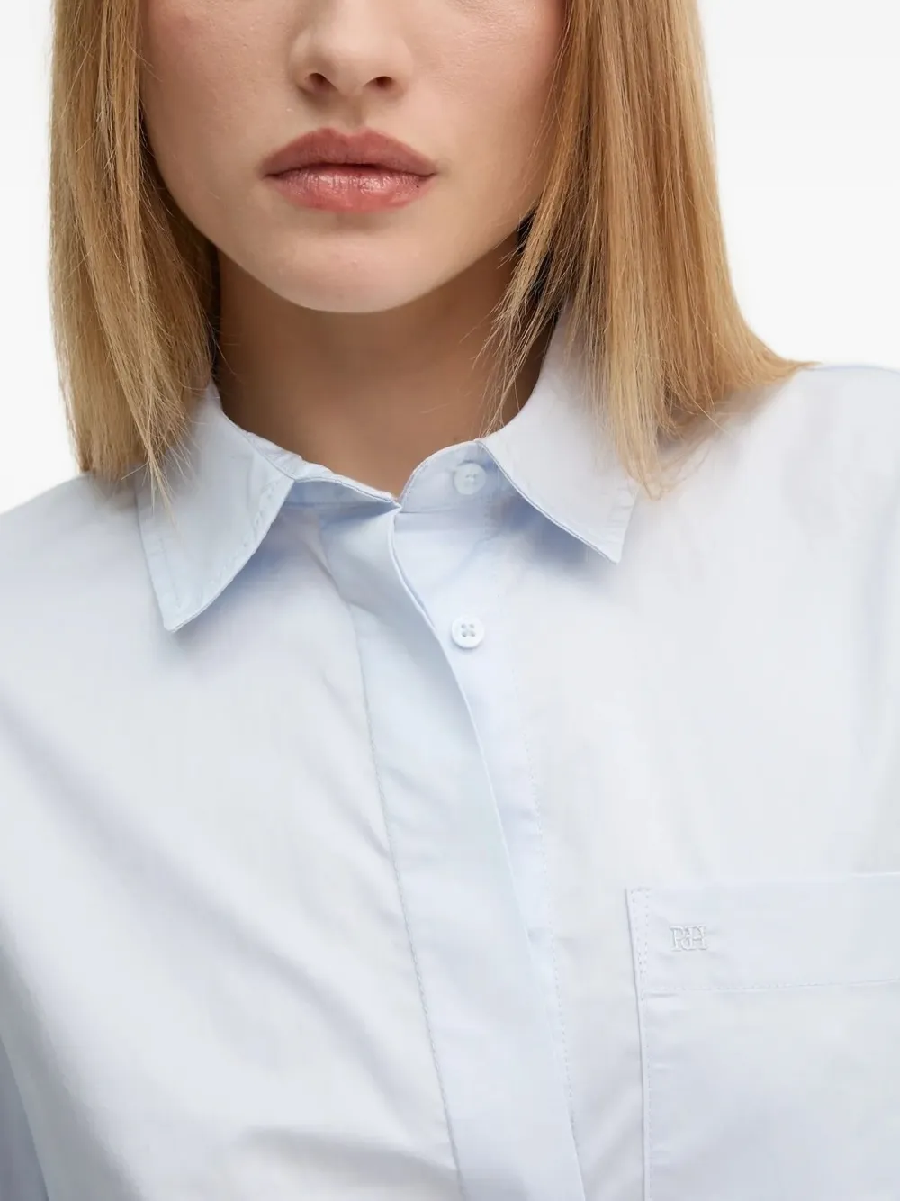 Pedro Del Hierro Pocket-detail Shirt In Blue
