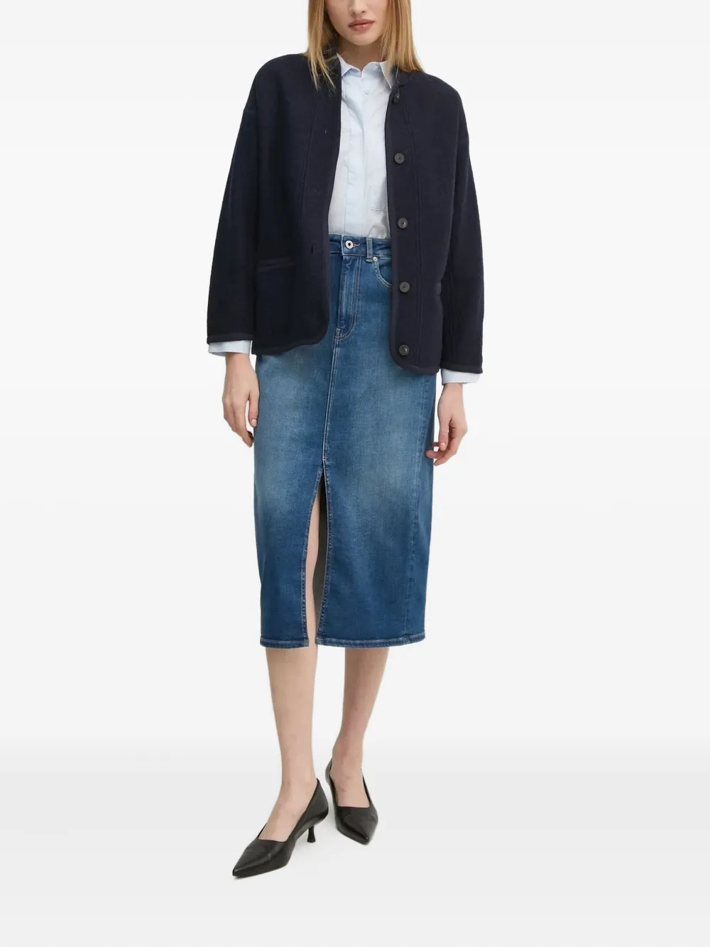 Pedro Del Hierro pocket-detail shirt - Blauw