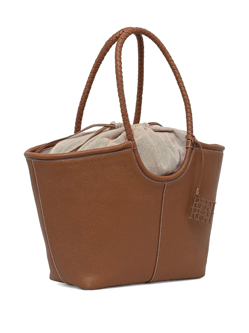 Pedro Del Hierro Braided-handle Tote Bag In Brown
