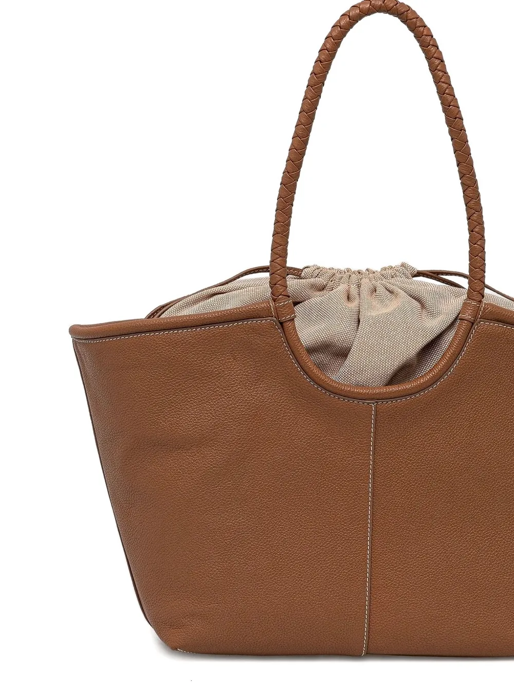Pedro Del Hierro Braided-handle Tote Bag In Brown