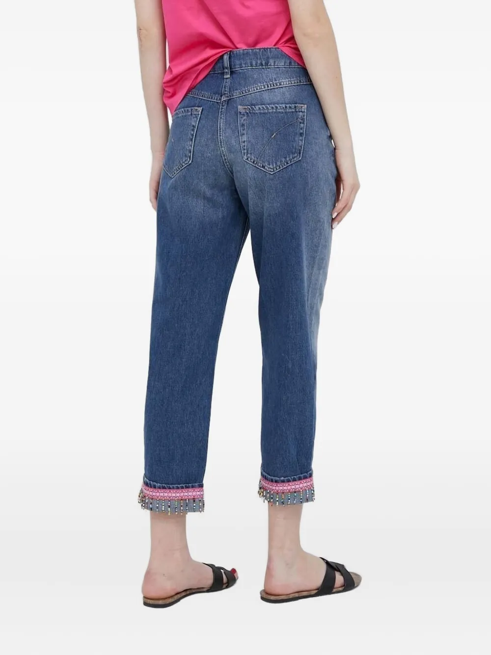 Pennyblack beaded-cuff jeans - Blauw