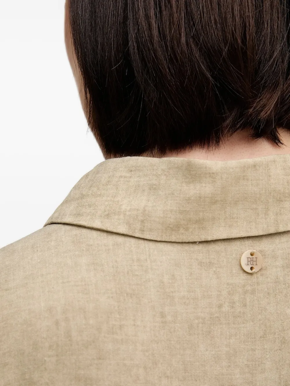 Pedro Del Hierro Blousejurk met gesmockte taille Beige