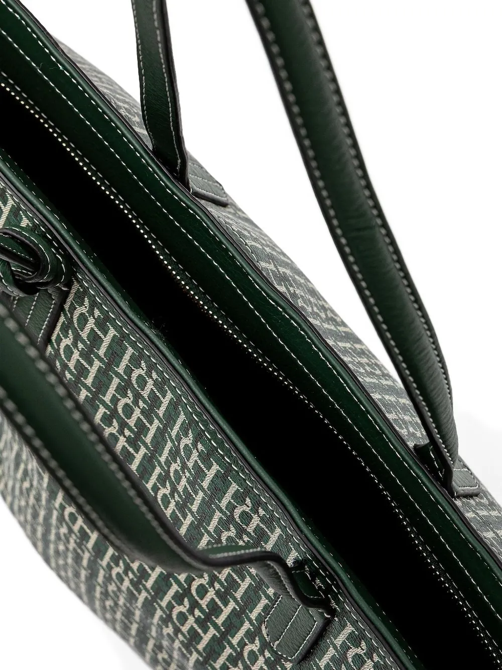 Pedro Del Hierro Monogram-pattern Tote Bag In Green