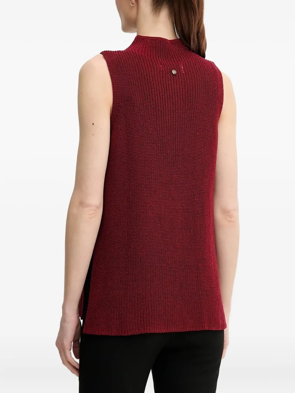 Pedro Del Hierro Ribbed Knit Top In Red