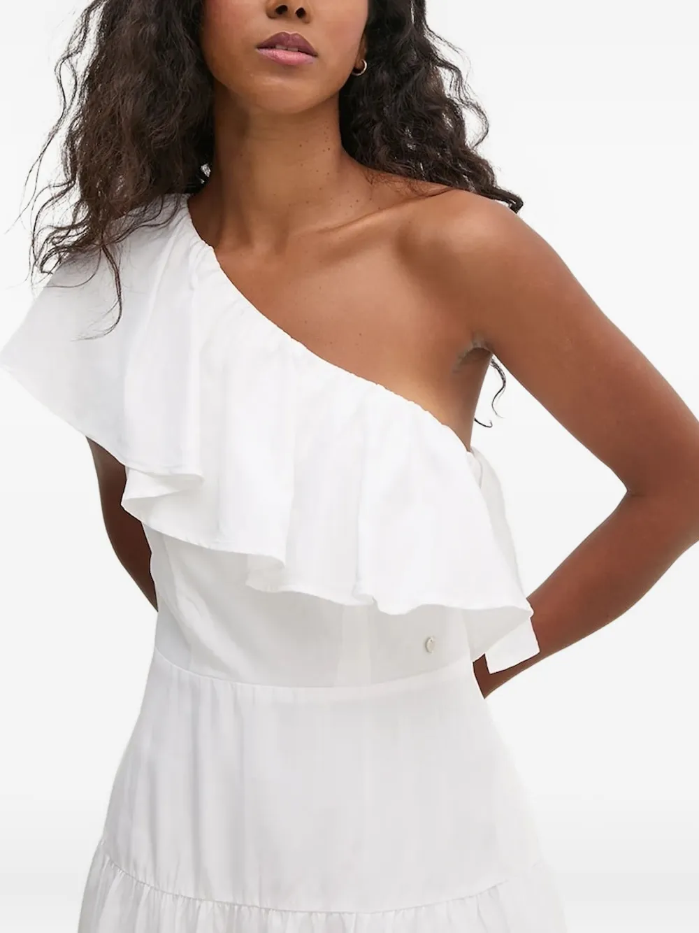 Pedro Del Hierro Asymmetrische jurk Wit