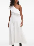 Pedro Del Hierro one-shoulder ruffled dress - White