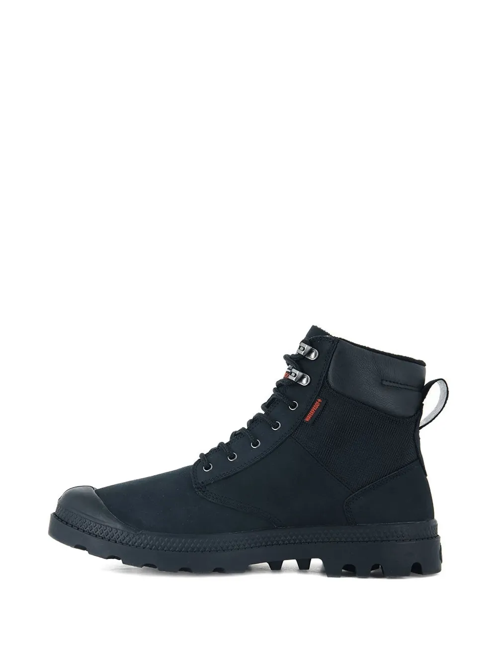 Palladium Waterproof Lace-up Boots In Black
