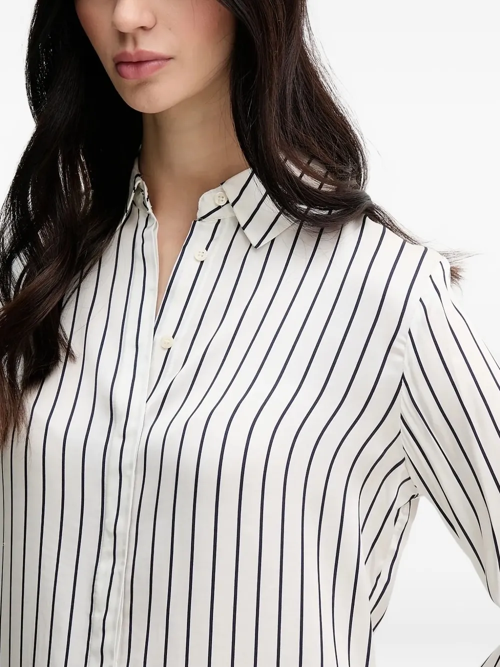 Pedro Del Hierro Stripe-pattern Shirt In White