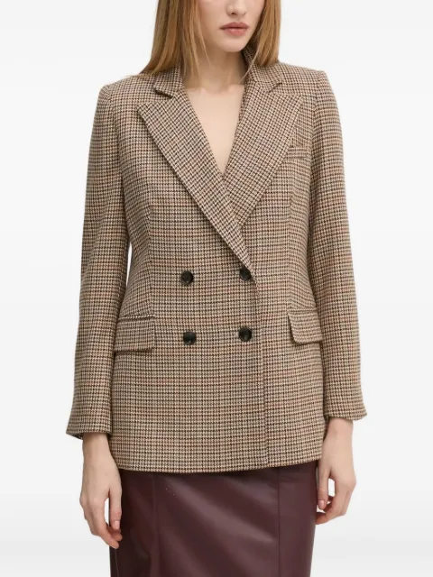 Pedro Del Hierro houndstooth double-breasted jacket