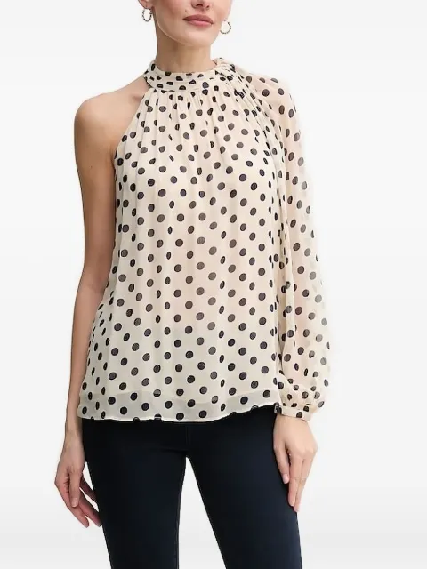 Pedro Del Hierro polka-dot one-shoulder blouse