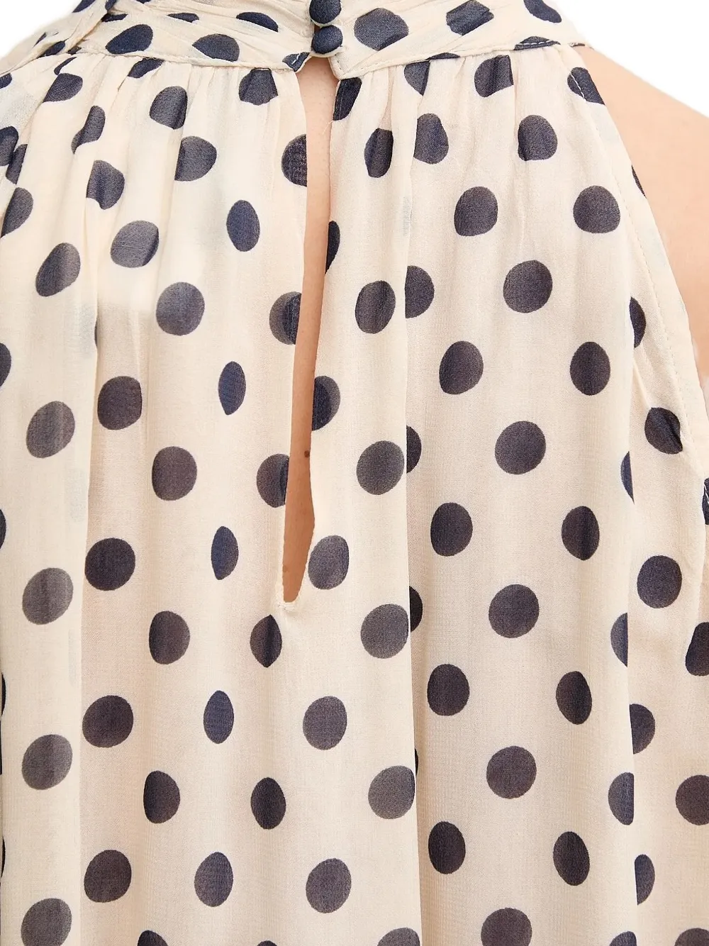 Pedro Del Hierro Polka-dot One-shoulder Blouse In Pattern