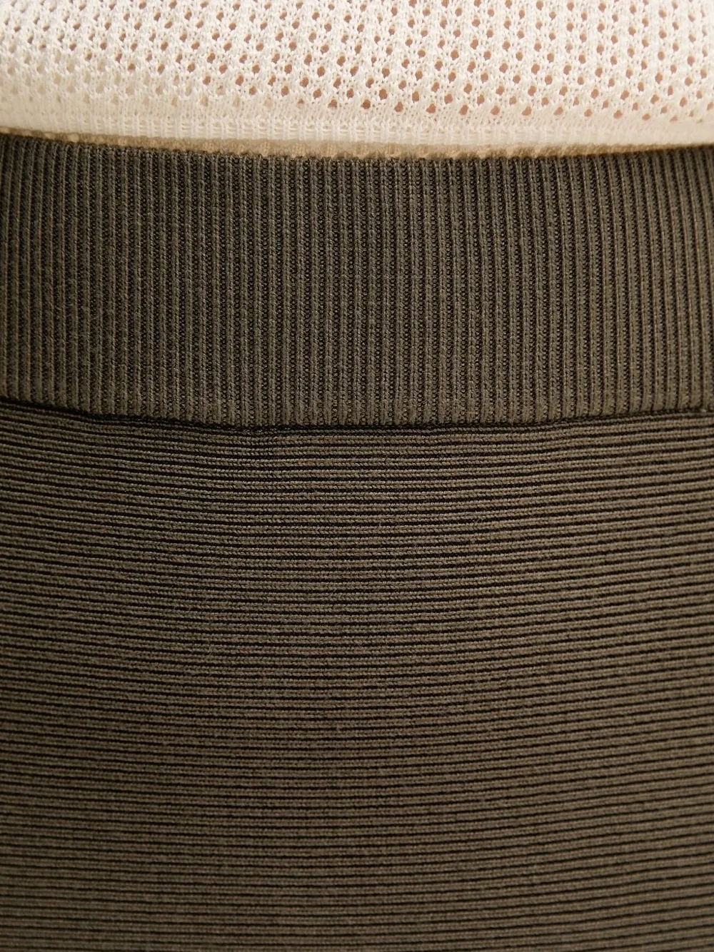 Pedro Del Hierro Ribbed-knit Skirt In Green