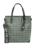 Pedro Del Hierro monogram-pattern tote bag - Green