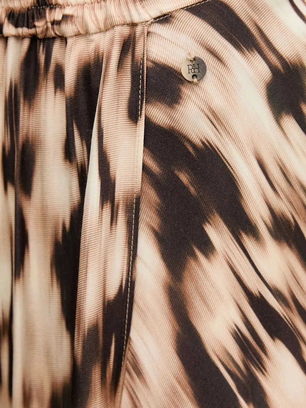 Pedro Del Hierro Elastic-waist Printed Skirt In Neutral