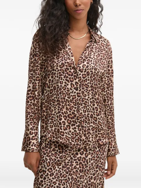 Pedro Del Hierro leopard-print shirt