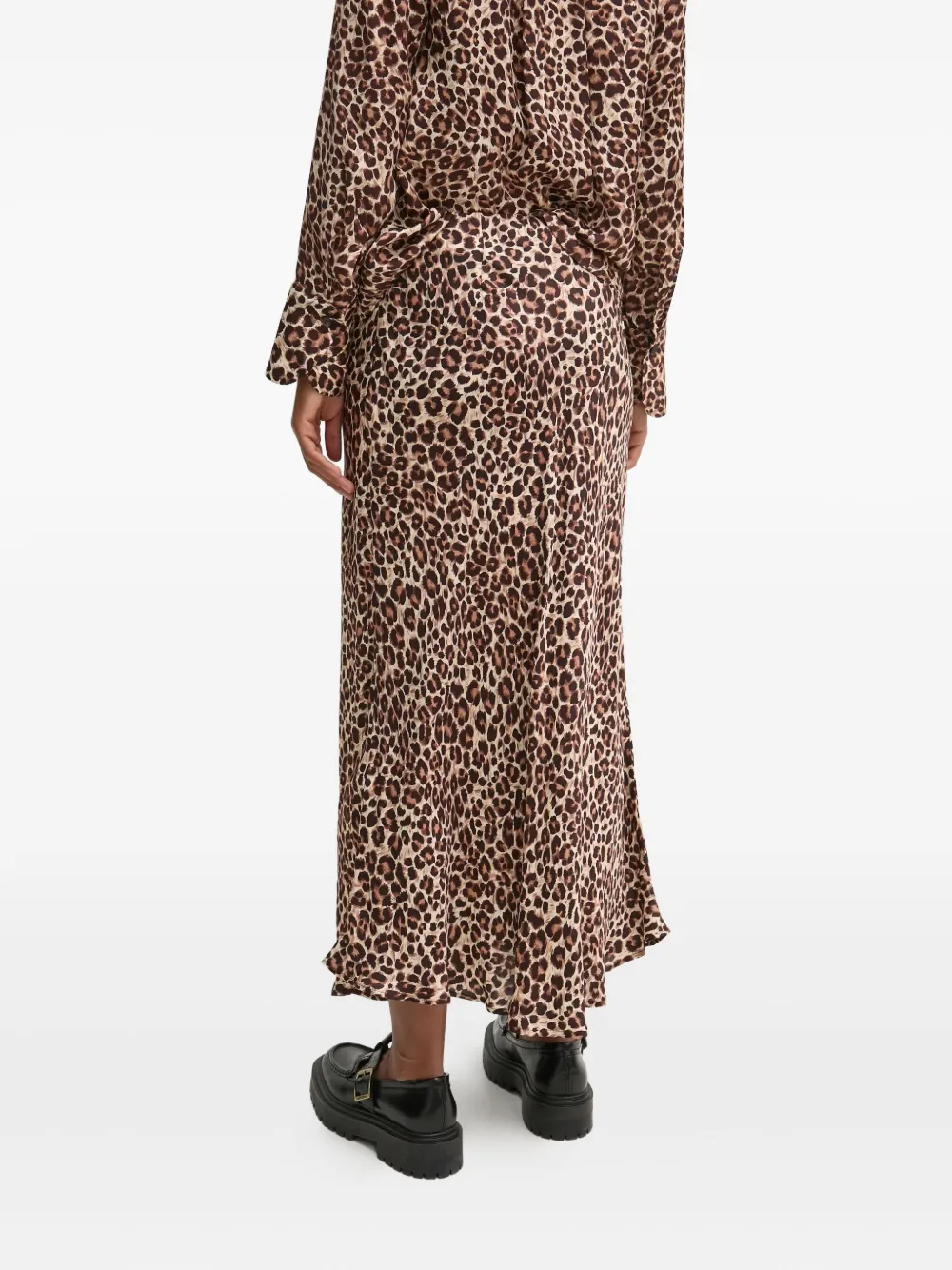 Pedro Del Hierro Leopard-print Midi Skirt In Multi