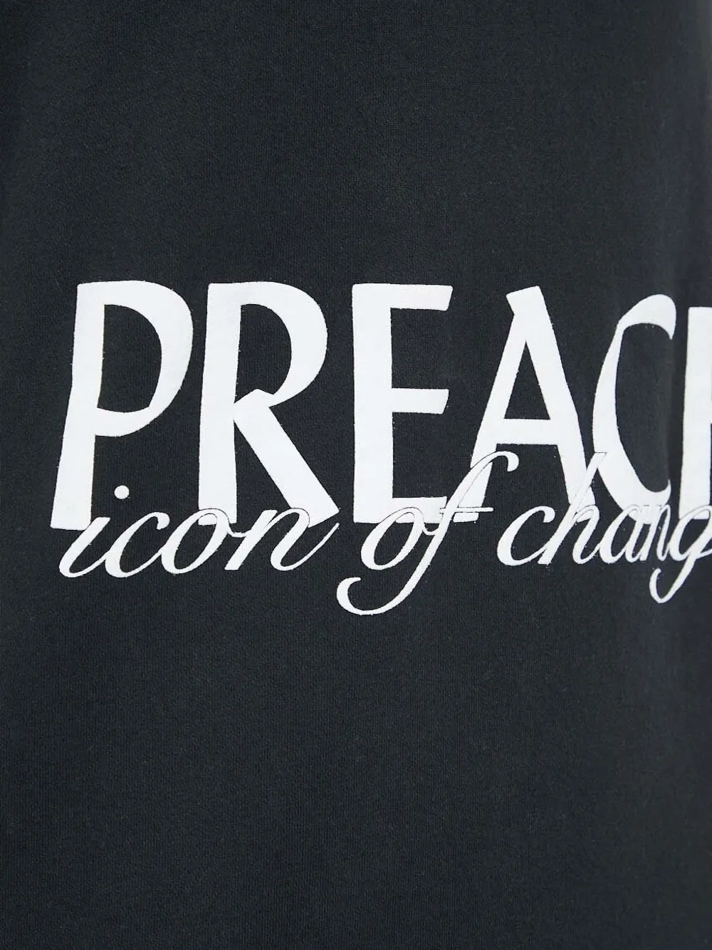 Lettering-Print Logo Hoodie