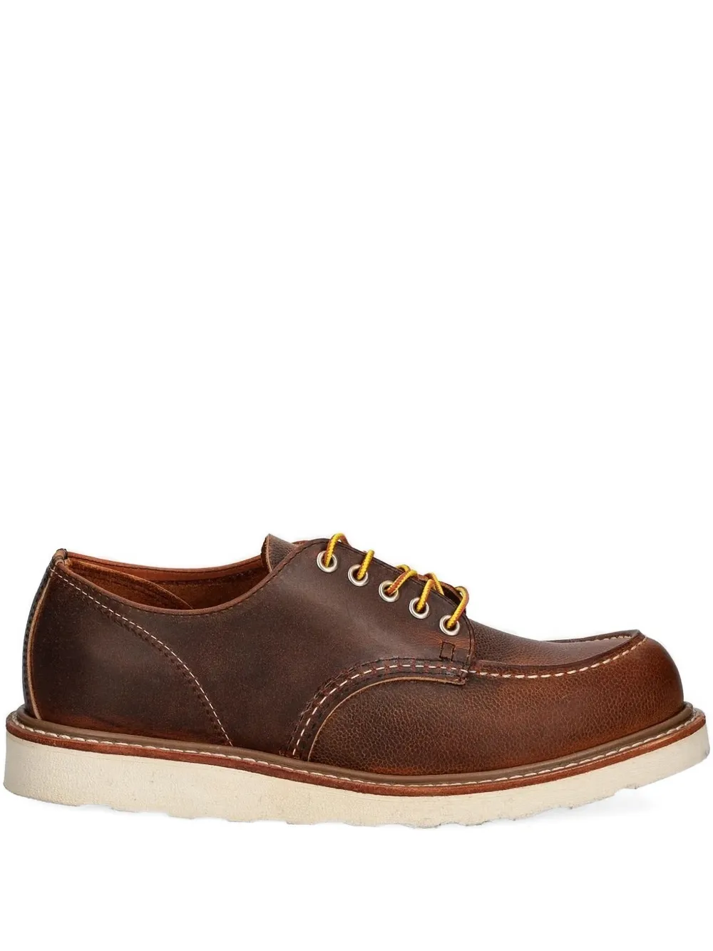 Red Wing Shoes leather moc-toe lace-up shoes Brown