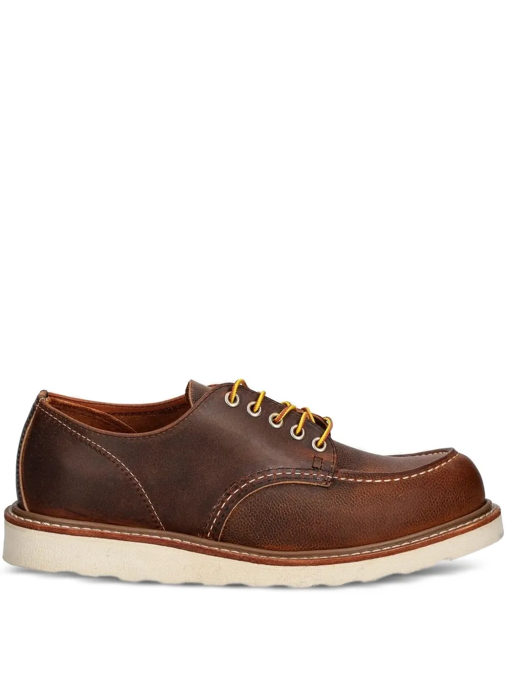 Red Wing Shoes leather moc-toe lace-up shoes Brown