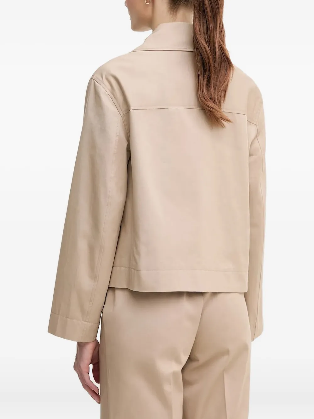 Pedro Del Hierro Button-fastening Flap-pocket Jacket In Neutral
