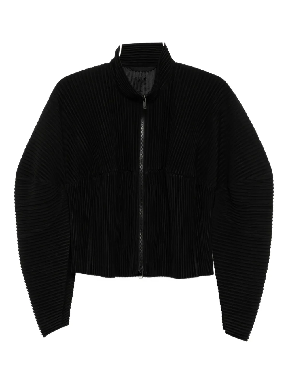 Homme Plissé Issey Miyake Giacca Kinetic Sculpture plissettata - Nero