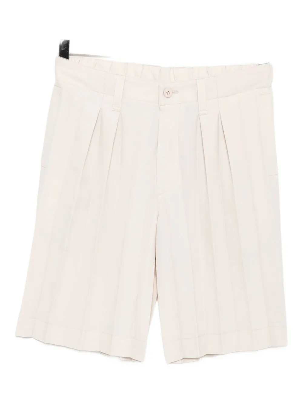Homme Plissé Issey Miyake Shorts met afwerking Beige