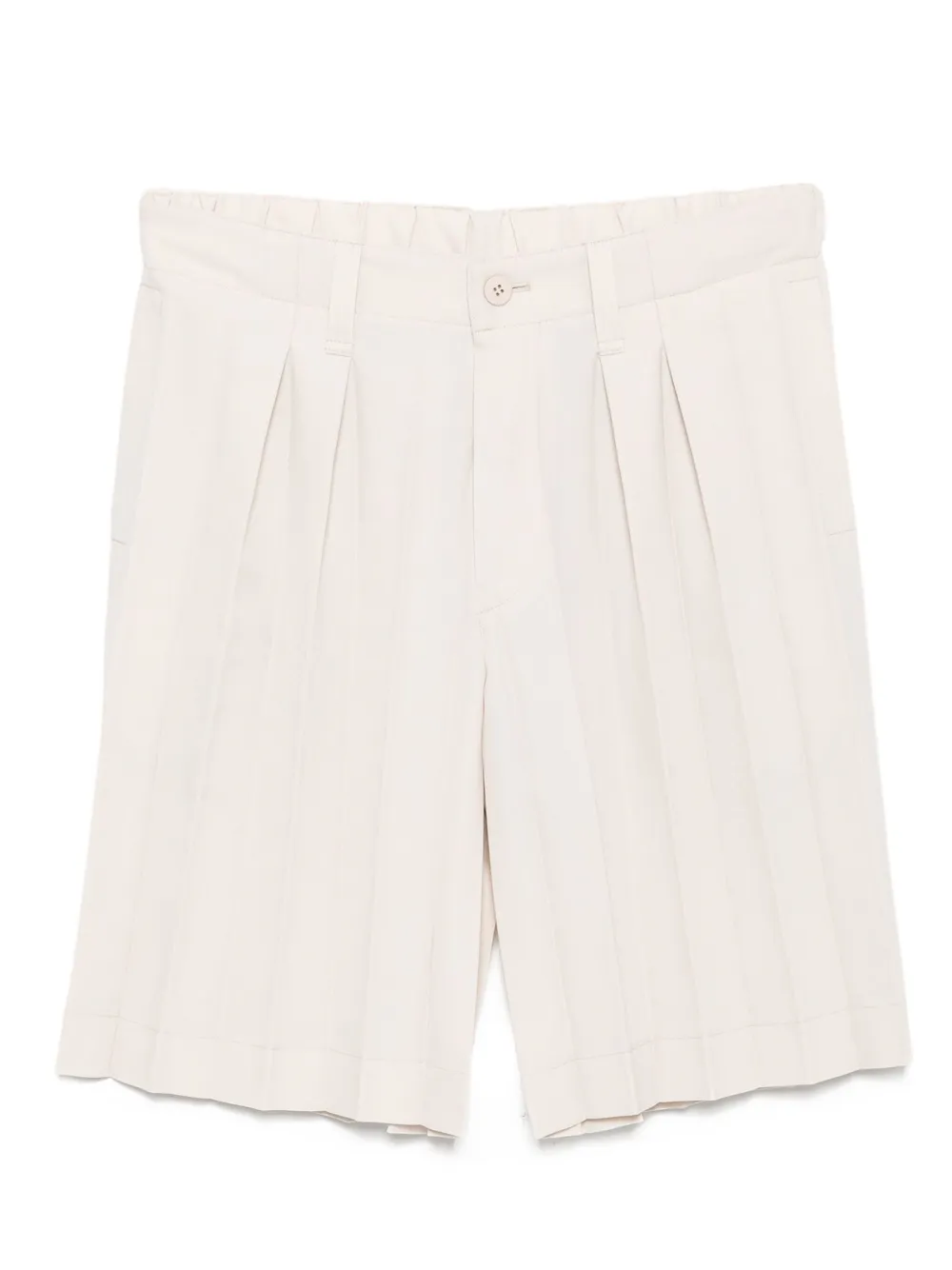 Homme Plissé Issey Miyake Shorts met afwerking Beige