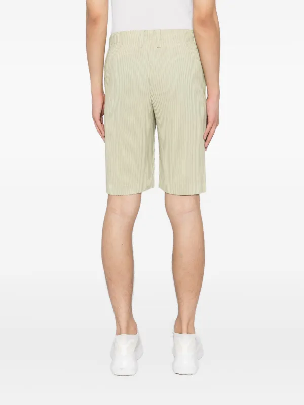 Homme Plissé Issey Miyake プリーツ ショートパンツ | グリーン