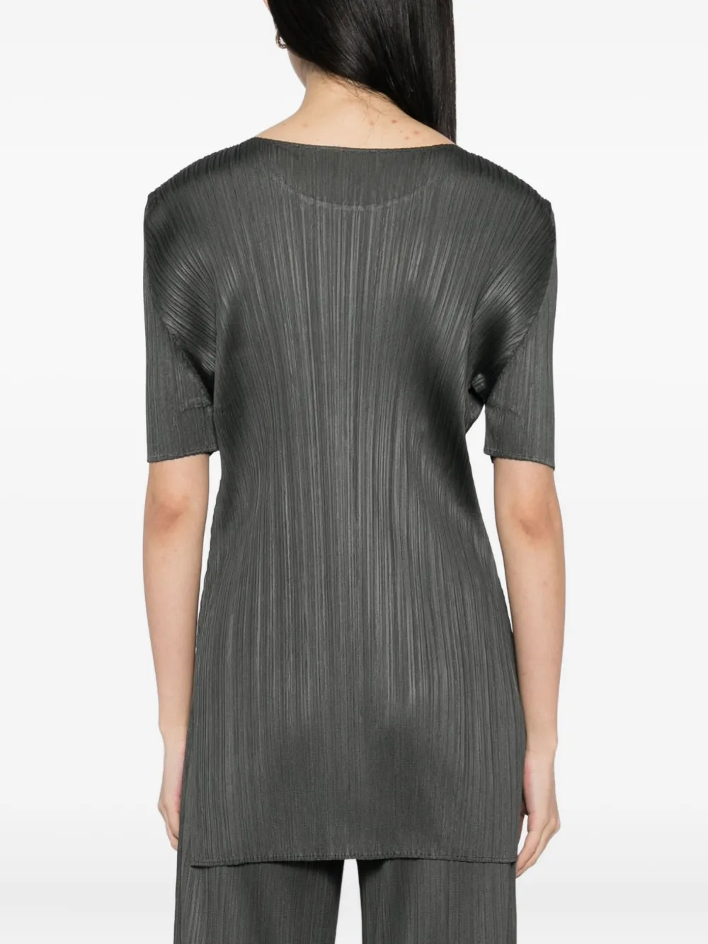 Pleats Please Issey Miyake MC June pleated top Groen