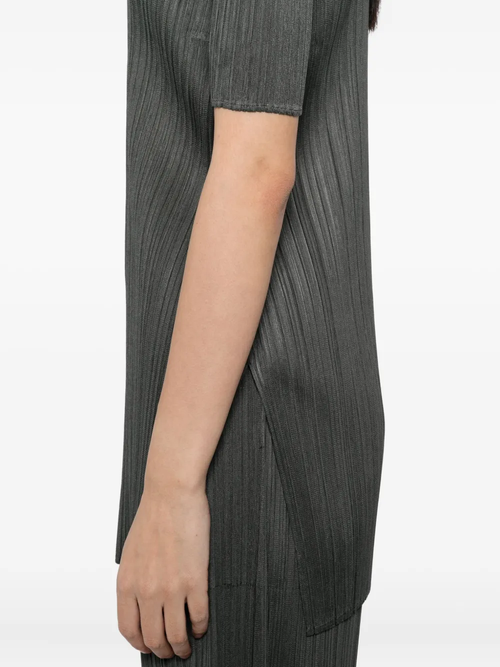 Pleats Please Issey Miyake MC June pleated top Groen