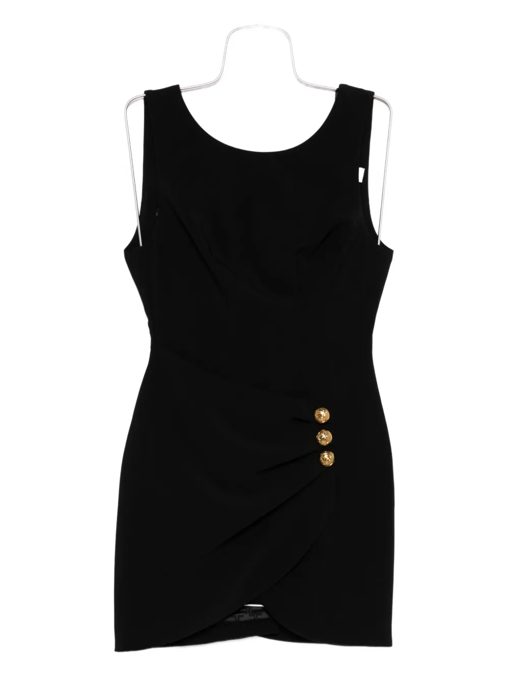 Elisabetta Franchi button-detailed mini dress Zwart
