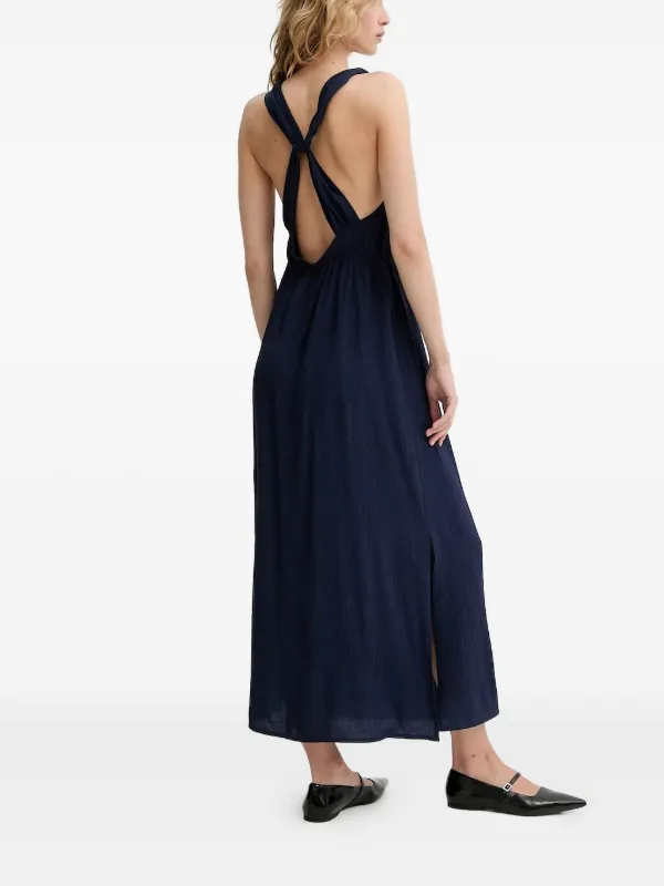 Sessun Helene Cross-back Maxi Dress - Blue Sessun Helene Cross-back Maxi Dress - Blue