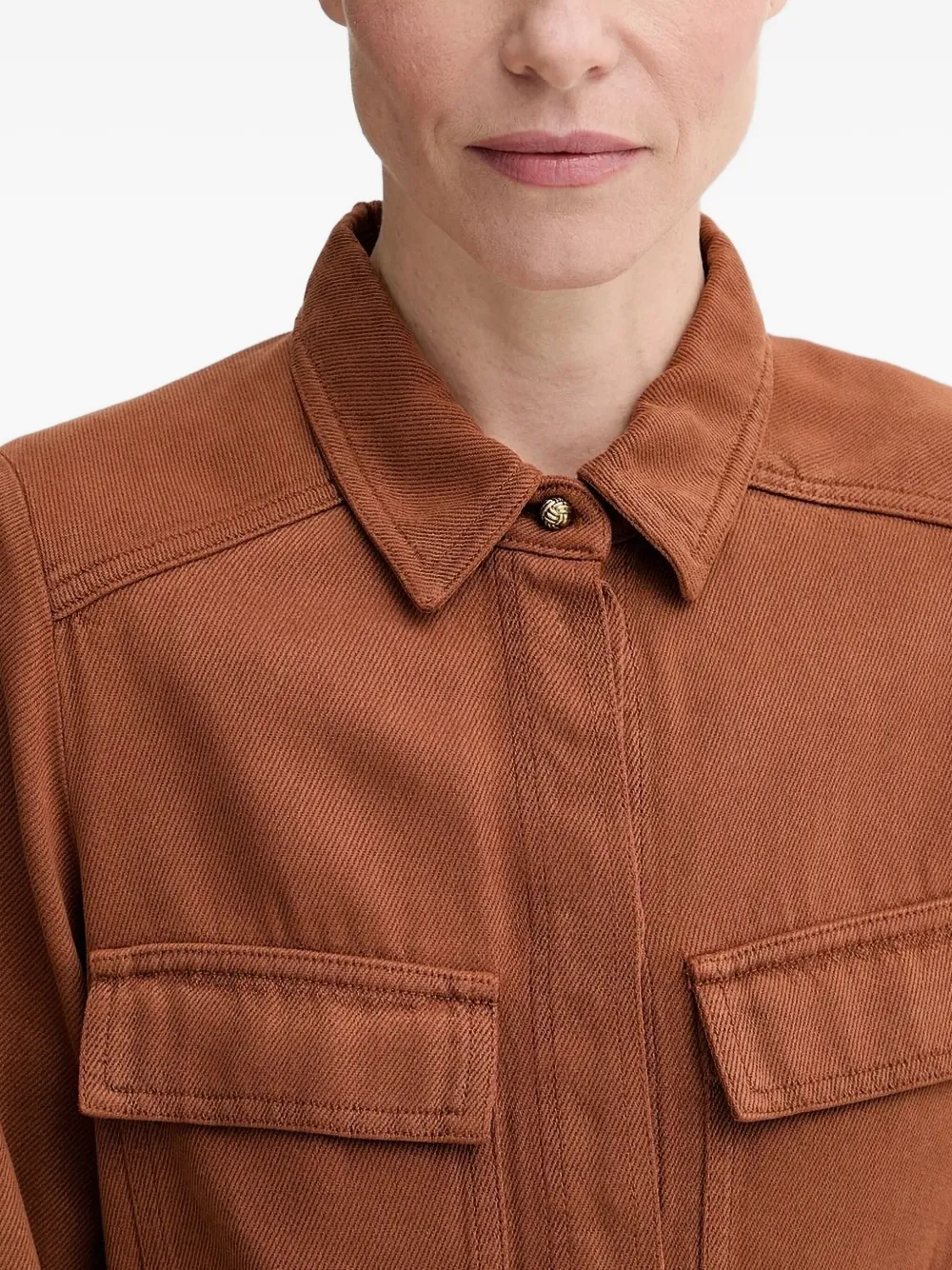  Sessùn Guggen Flap-pocket Shirt - Orange 