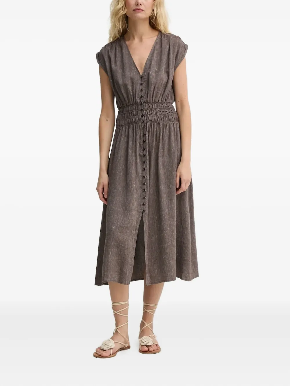 Sessùn button-front midi dress | Day Dresses | Image 2