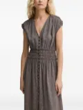 Sessùn button-front midi dress - Brown