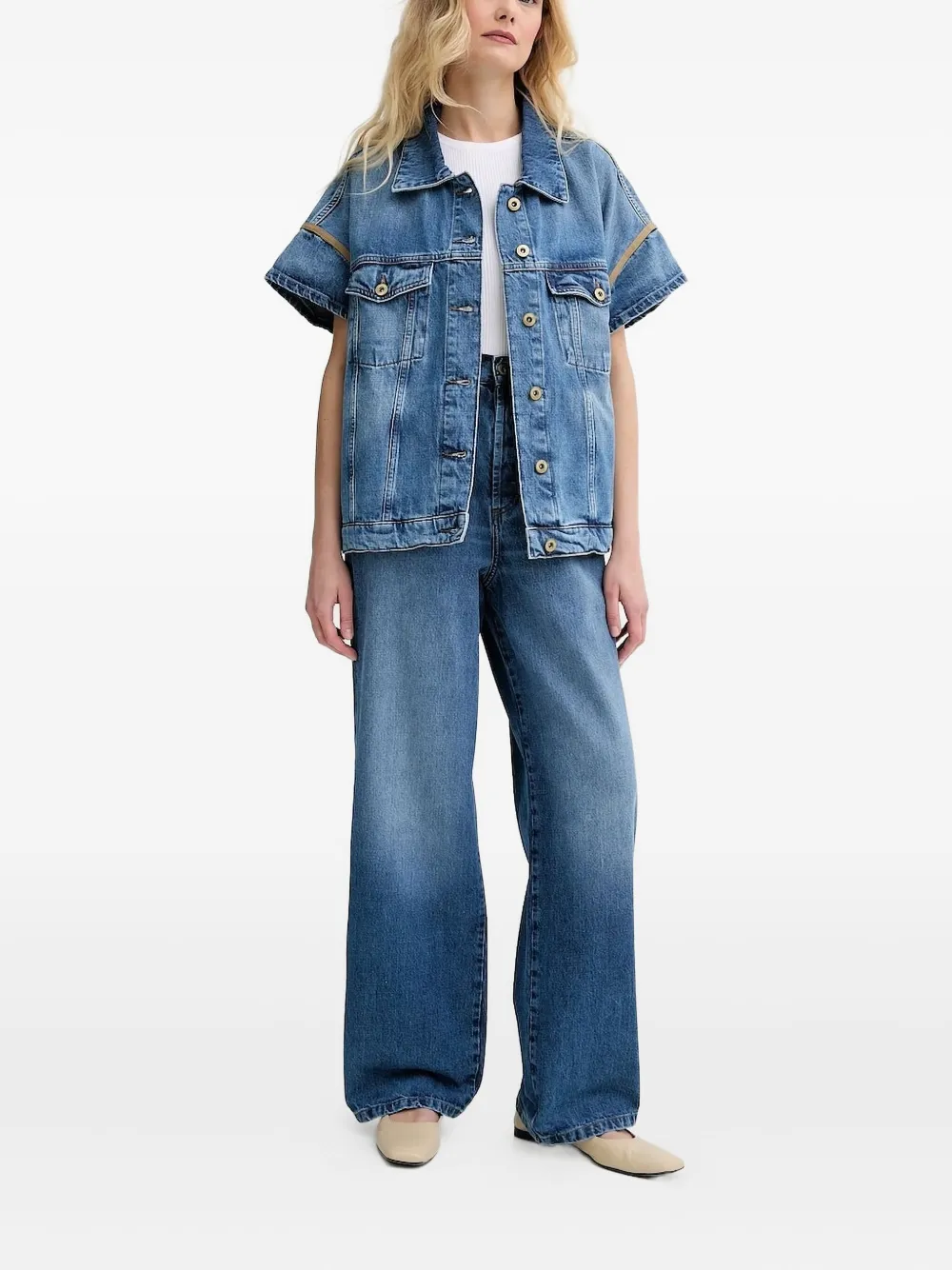 Sessun Cotton Jeans In Blue