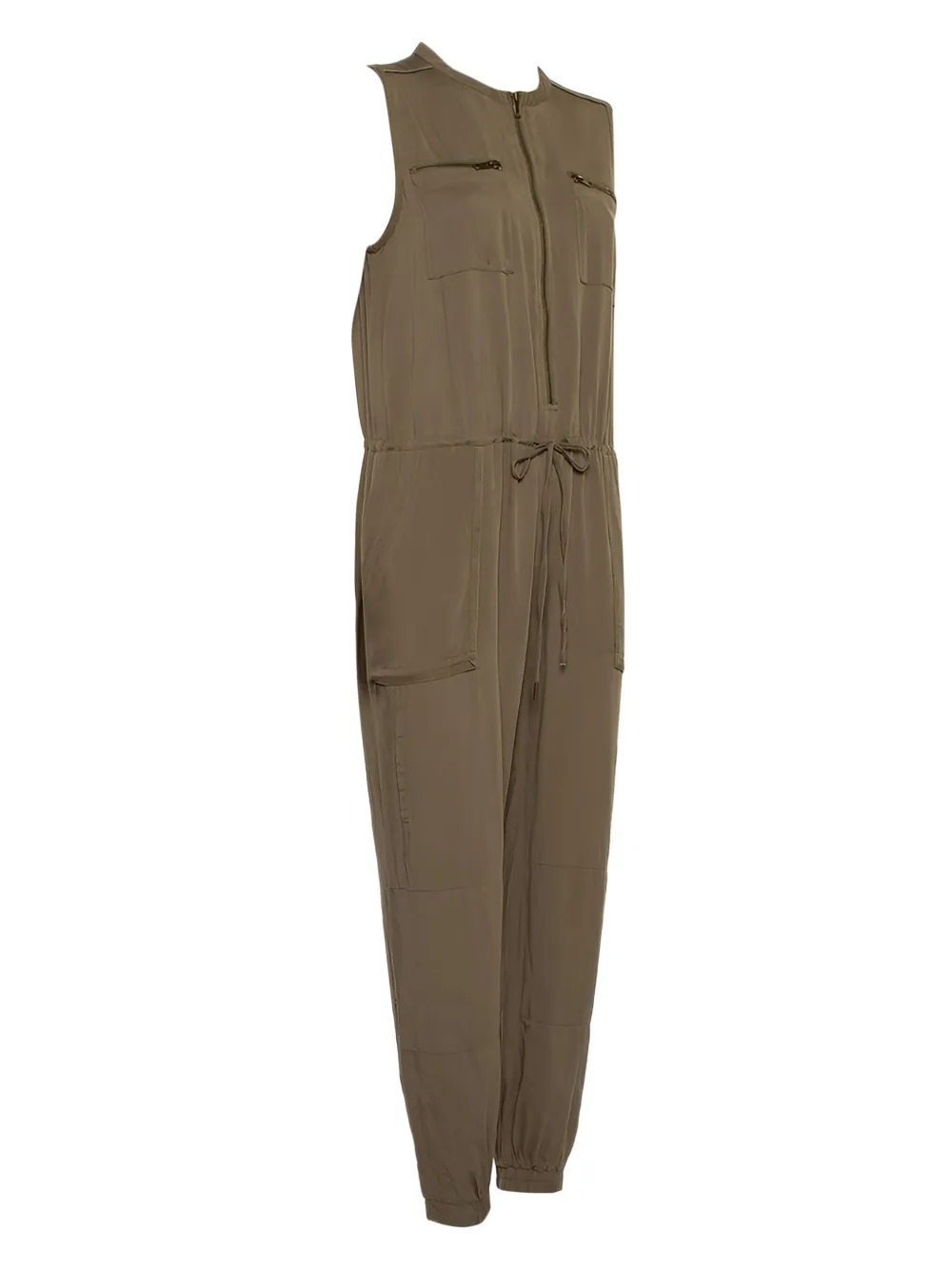 Greylin tie-detail jumpsuit | Brown | Image 1