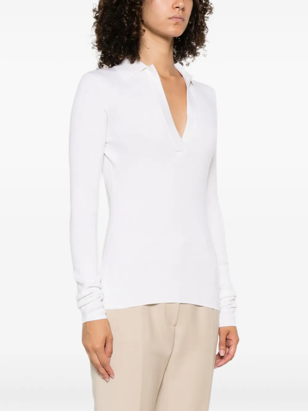 Gabriela Hearst Trui met V-hals Beige