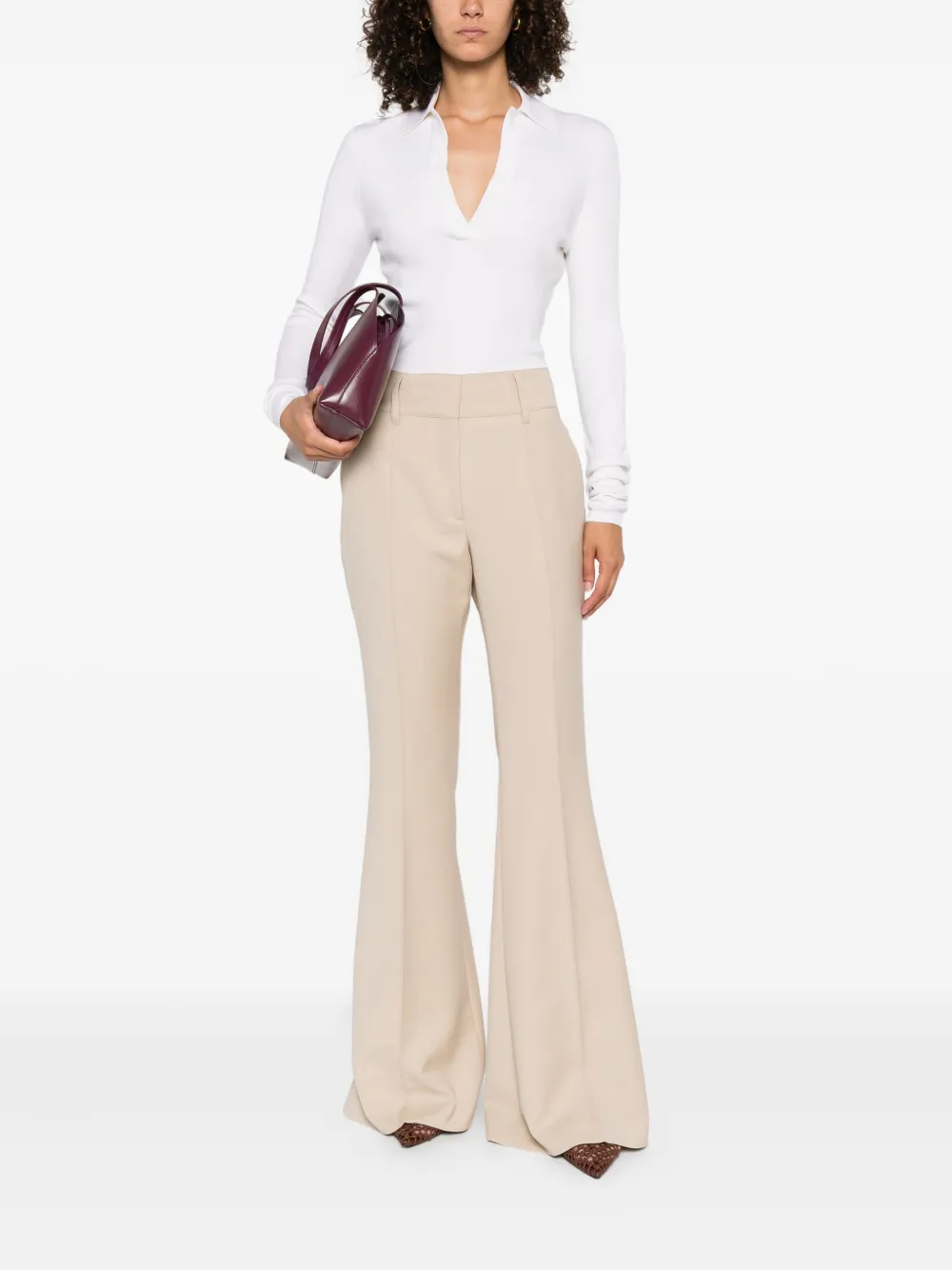Gabriela Hearst Trui met V-hals Beige