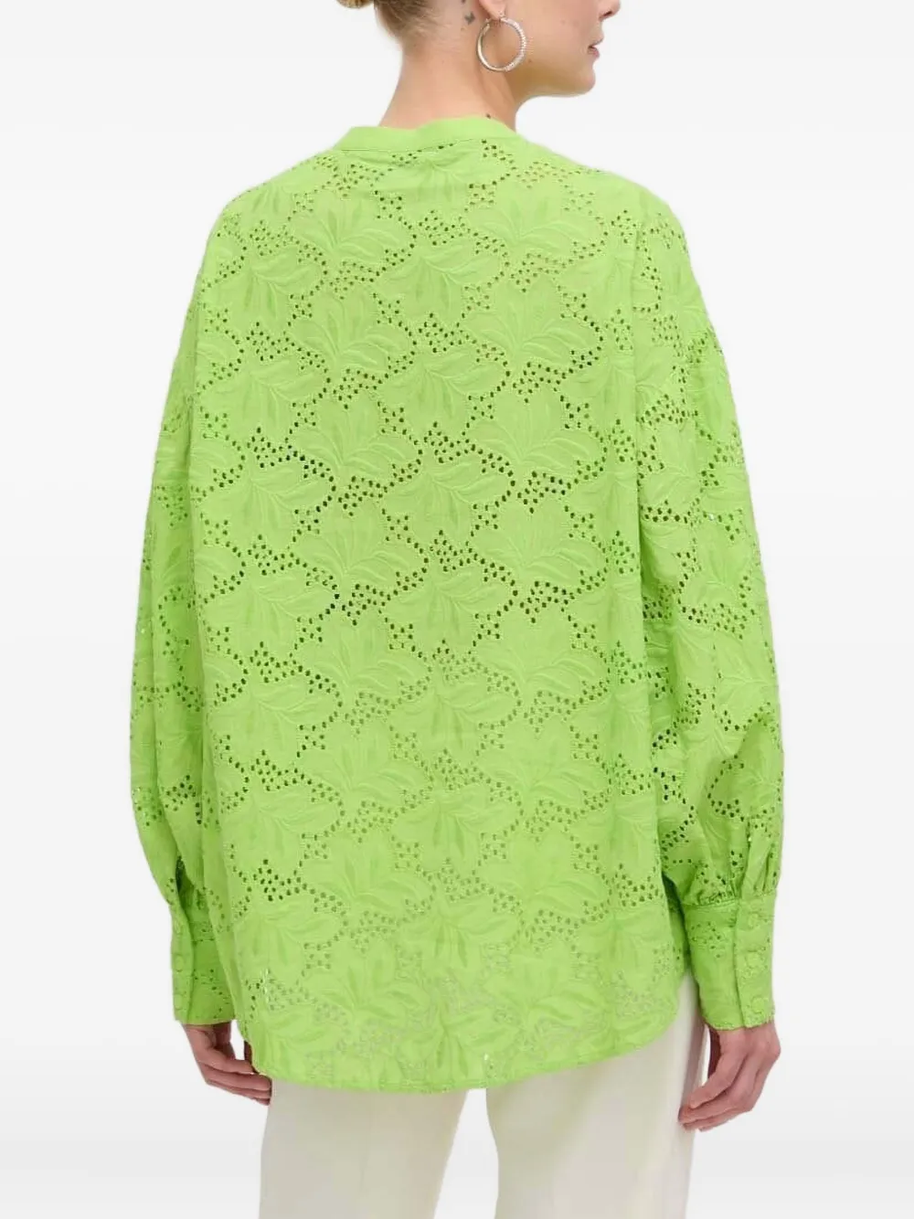 Silvian Heach Broderie anglaise shirt - Groen