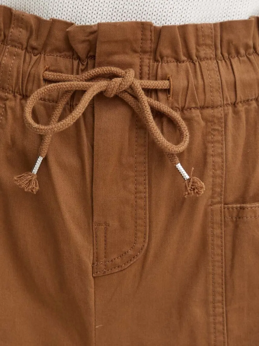 Silvian Heach Broek met elastische tailleband en trekkoord - Bruin