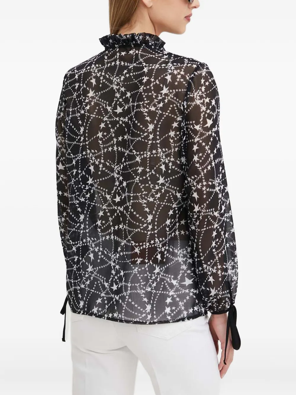 Silvian Heach Colonia blouse met sterrenprint Zwart