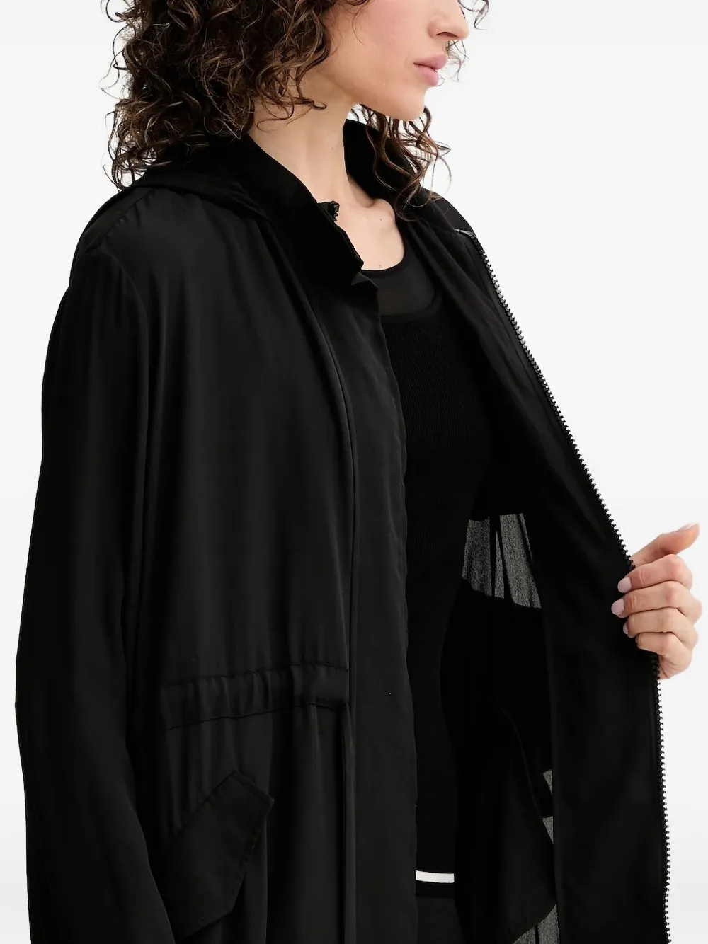 Silvian Heach Losova Drawstring Jacket In Black