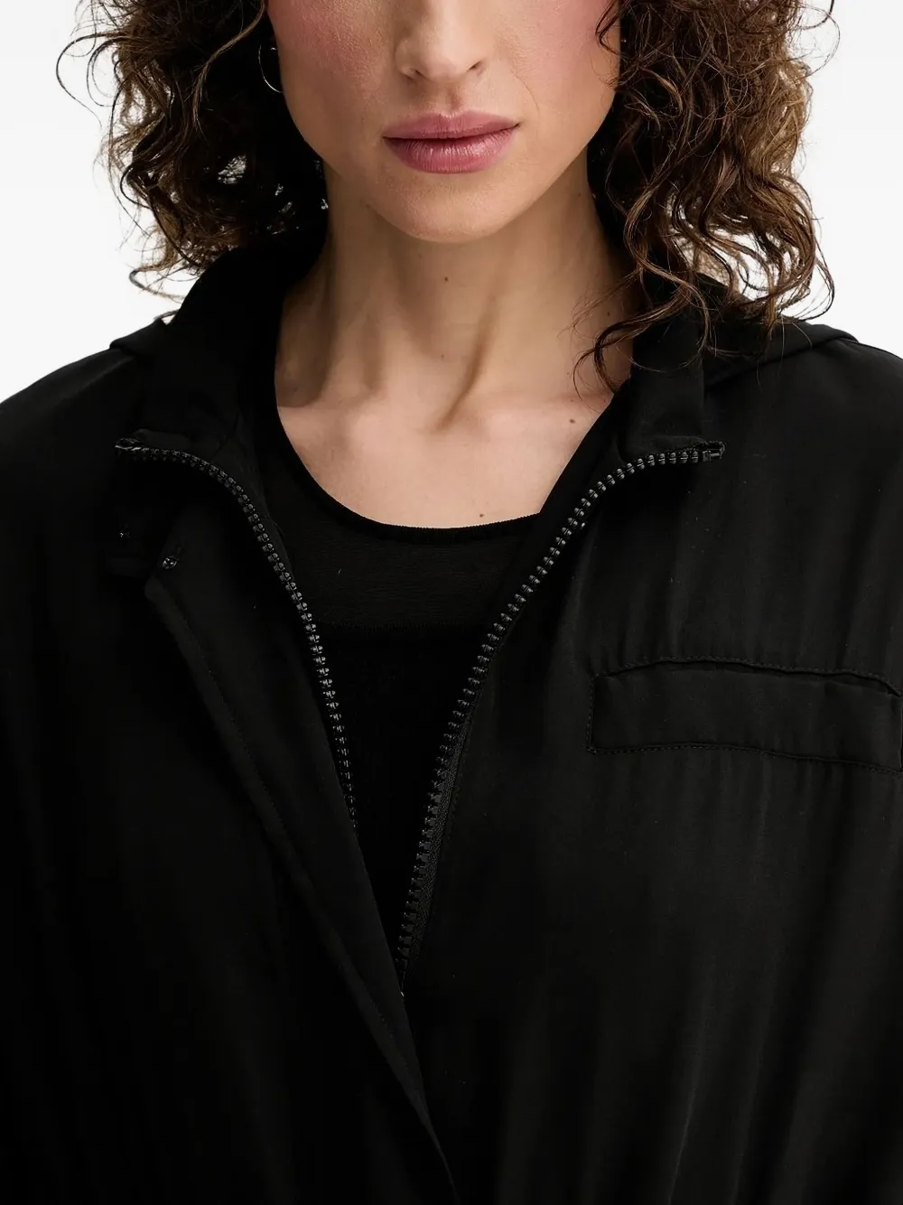 Silvian Heach Losova Drawstring Jacket In Black