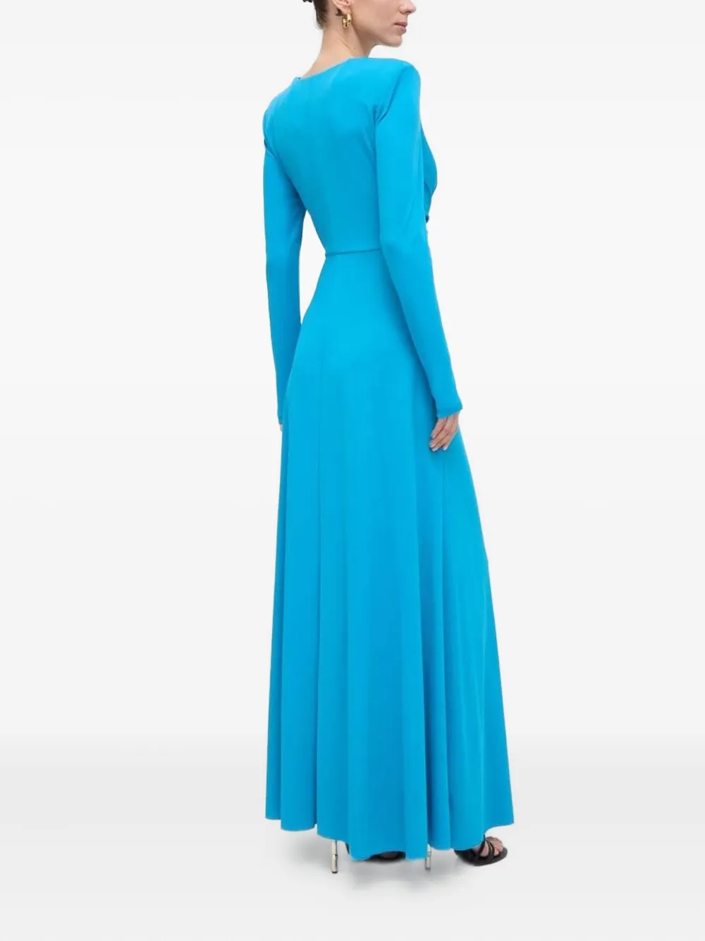Silvian Heach Twist-front Dress In Blue