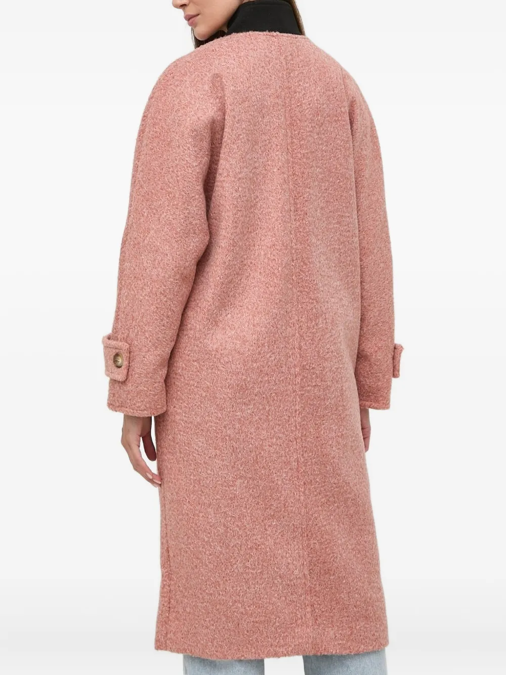 Silvian Heach Buttoned Coat In Pink