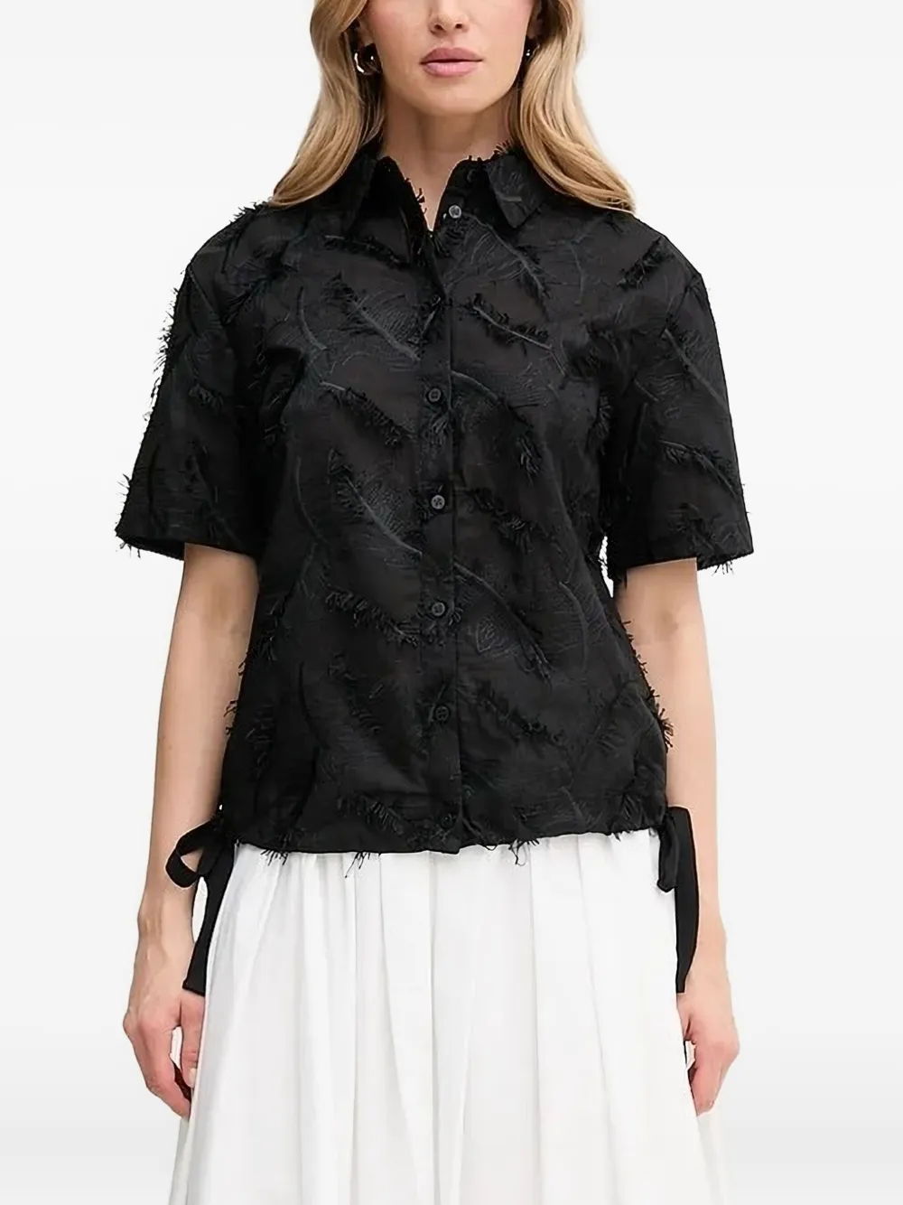 Silvian Heach Blouse met franje Zwart