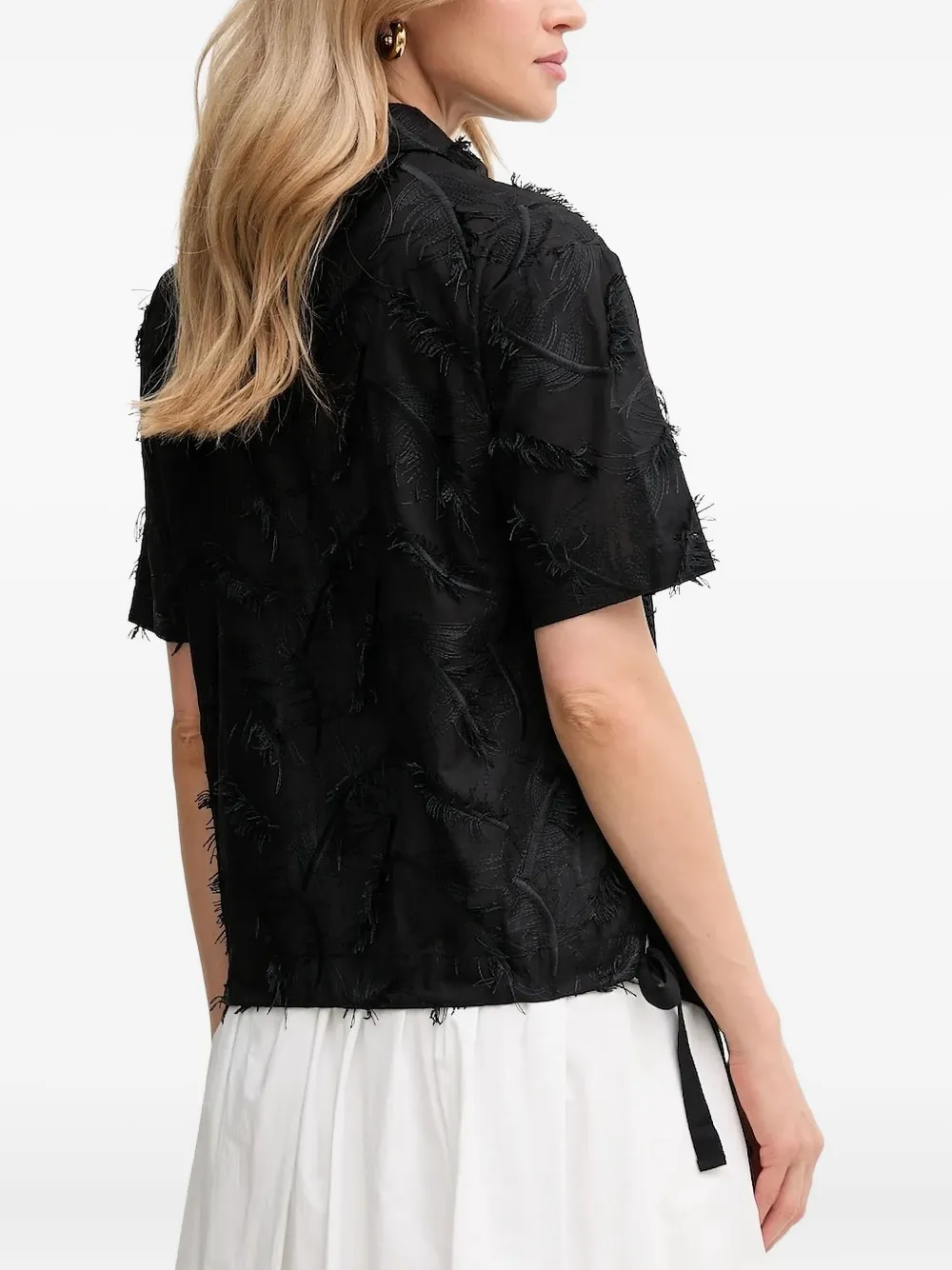 Silvian Heach Blouse met franje - Zwart