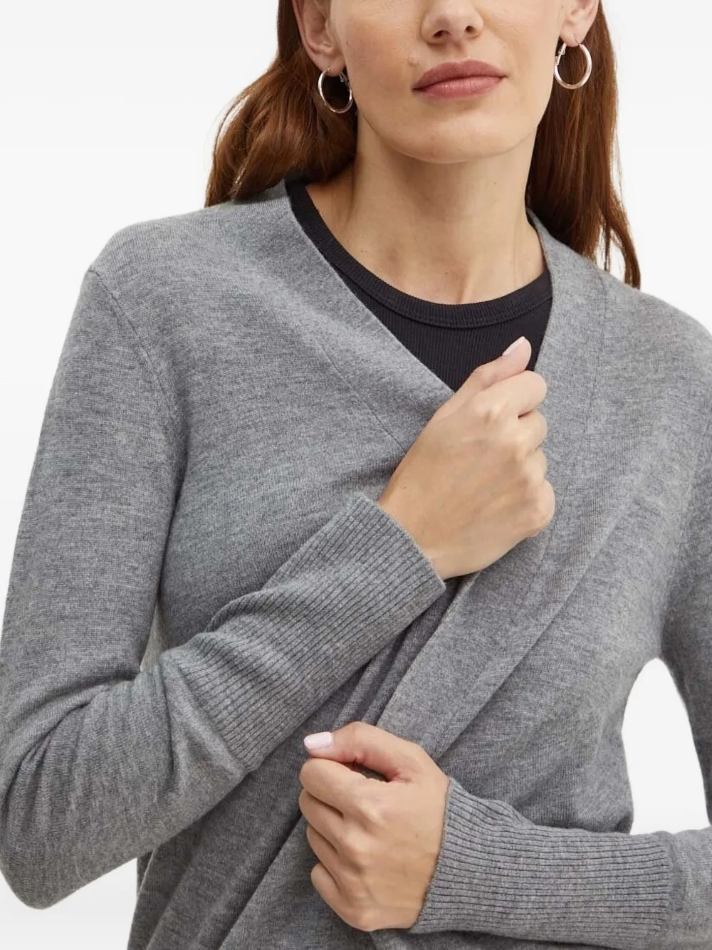Silvian Heach Vest met lange mouwen Grijs