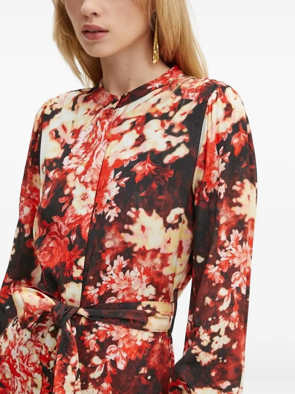 Silvian Heach Jurk met bloemenprint Rood